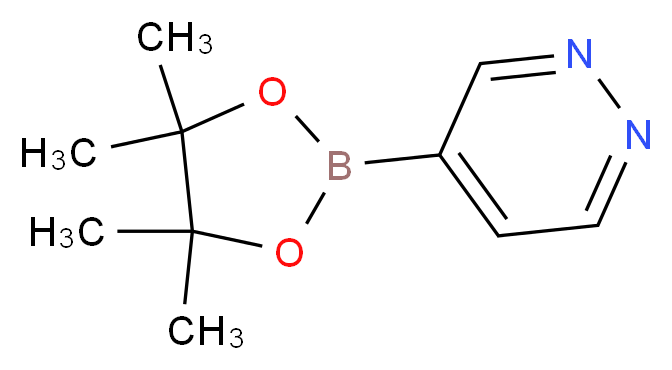 4-(4,4,5,5-tetramethyl-1,3,2-dioxaborolan-2-yl)pyridazine_分子结构_CAS_863422-41-7)