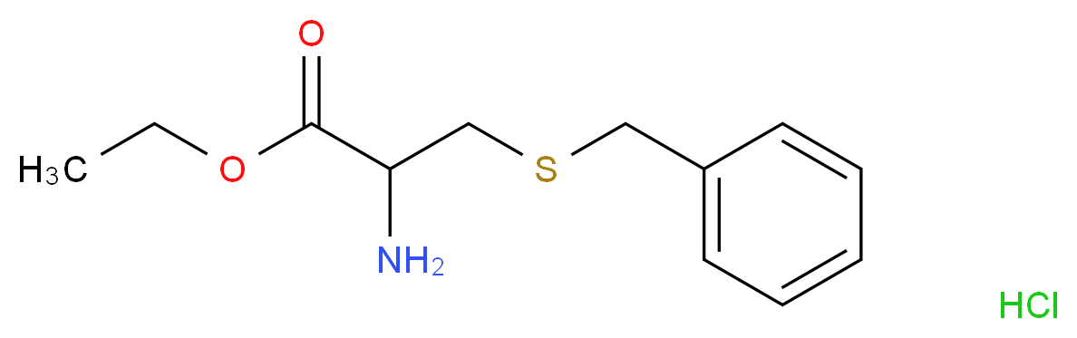 ethyl 2-amino-3-(benzylsulfanyl)propanoate hydrochloride_分子结构_CAS_52844-67-4