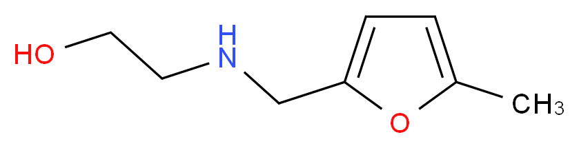 2-{[(5-methylfuran-2-yl)methyl]amino}ethan-1-ol_分子结构_CAS_22099-62-3