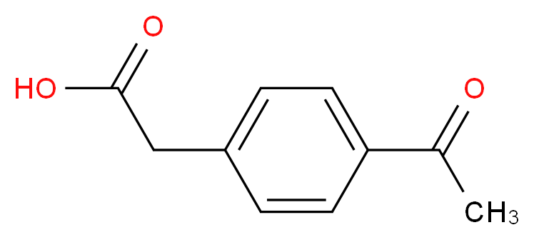 2-(4-acetylphenyl)acetic acid_分子结构_CAS_7398-52-9