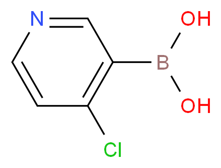 4-氯吡啶-3-硼酸_分子结构_CAS_452972-10-0)