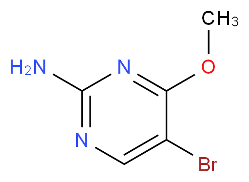 5-bromo-4-methoxypyrimidin-2-amine_分子结构_CAS_36082-45-8