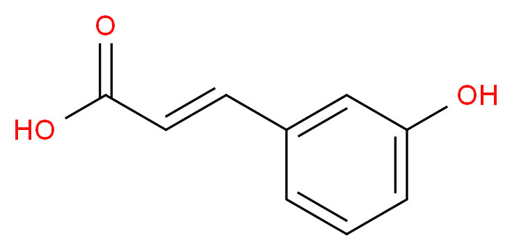 3-(3-hydroxyphenyl)prop-2-enoic acid_分子结构_CAS_)