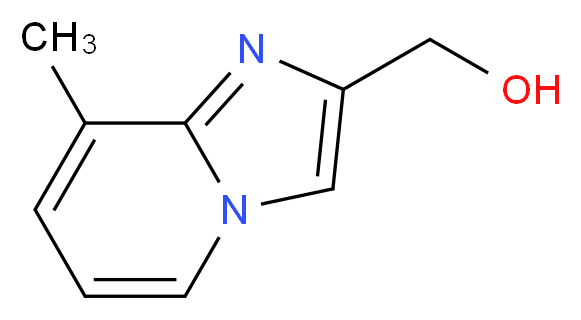 {8-methylimidazo[1,2-a]pyridin-2-yl}methanol_分子结构_CAS_872362-98-6