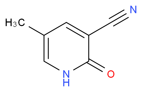 5-methyl-2-oxo-1,2-dihydropyridine-3-carbonitrile_分子结构_CAS_38076-79-8