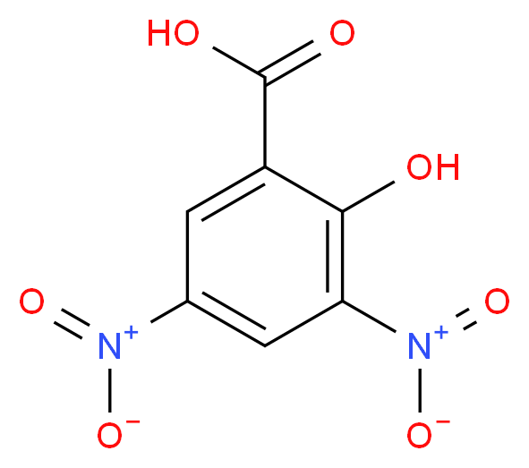 3,5-二硝基水杨酸_分子结构_CAS_609-99-4)