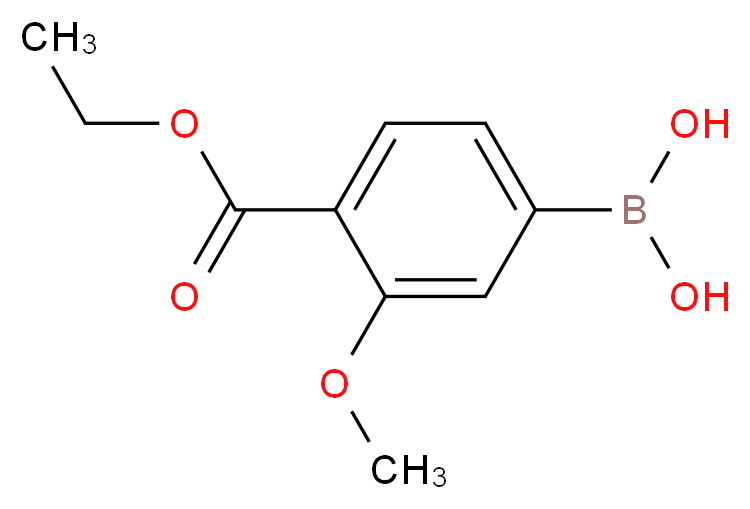 4-Ethoxycarbonyl-3-methoxyphenylboronic acid_分子结构_CAS_)
