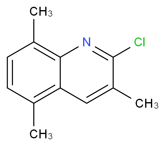 2-CHLORO-3,5,8-TRIMETHYLQUINOLINE_分子结构_CAS_948290-41-3)