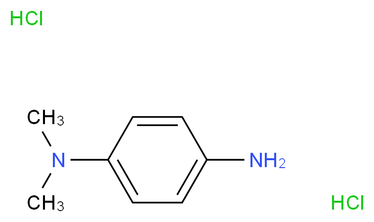 N,N-二甲基对苯二胺二盐酸盐_分子结构_CAS_536-46-9)