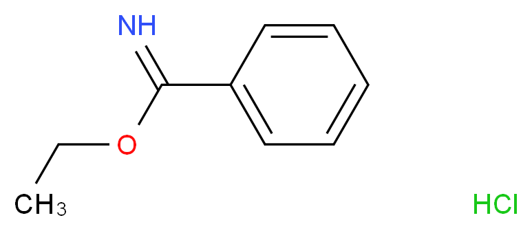 ethyl benzenecarboximidate hydrochloride_分子结构_CAS_5333-86-8