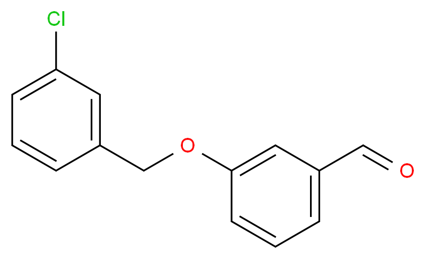 3-[(3-Chlorobenzyl)oxy]benzaldehyde_分子结构_CAS_)