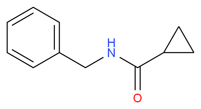 N-benzylcyclopropanecarboxamide_分子结构_CAS_35665-25-9