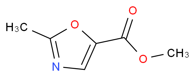 methyl 2-methyl-1,3-oxazole-5-carboxylate_分子结构_CAS_651059-70-0