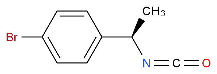 1-bromo-4-[(1R)-1-isocyanatoethyl]benzene_分子结构_CAS_618461-78-2