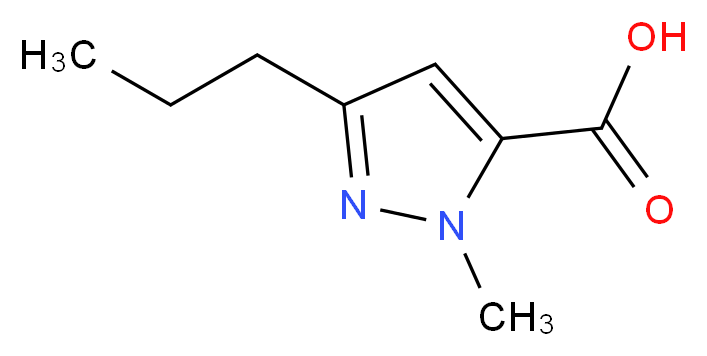 1-methyl-3-propyl-1H-pyrazole-5-carboxylic acid_分子结构_CAS_139755-99-0)