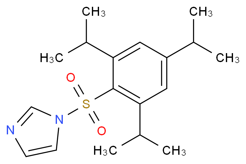 1-[2,4,6-tris(propan-2-yl)benzenesulfonyl]-1H-imidazole_分子结构_CAS_50257-40-4