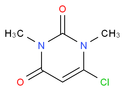 6-CHLORO-1,3-DIMETHYLURACIL_分子结构_CAS_6972-27-6)