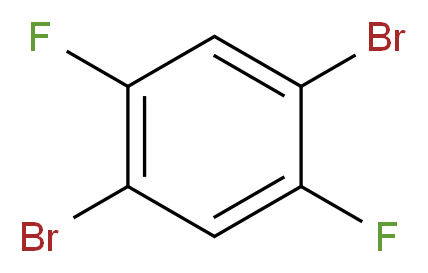 1,4-Dibromo-2,5-difluorobenzene 98%_分子结构_CAS_327-51-5)