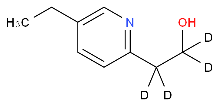 5-Ethyl-2-pyridine Ethanol-d4_分子结构_CAS_1189881-19-3)