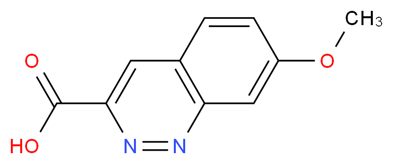 3-Cinnolinecarboxylic acid, 7-methoxy-_分子结构_CAS_929975-18-8)