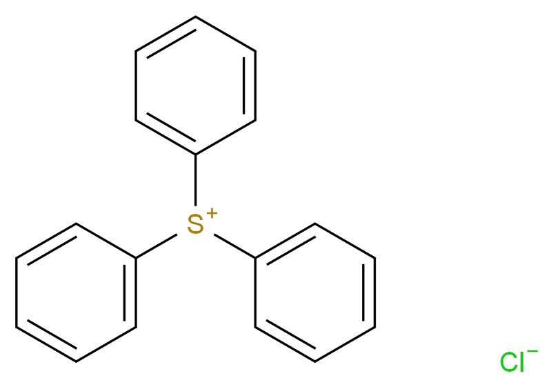 Tris(phenyl)sulphonium chloride_分子结构_CAS_4270-70-6)