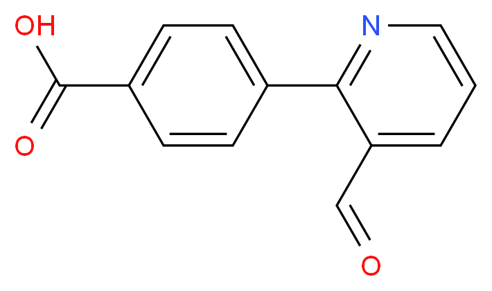 4-(3-Formyl-pyridin-2-yl)-benzoic acid_分子结构_CAS_)