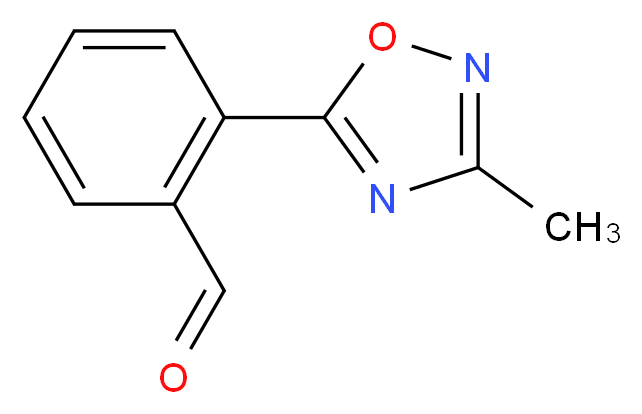 2-(3-methyl-1,2,4-oxadiazol-5-yl)benzaldehyde_分子结构_CAS_879896-54-5
