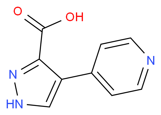 4-(Pyridin-4-yl)-1H-pyrazole-3-carboxylic acid_分子结构_CAS_117784-27-7)