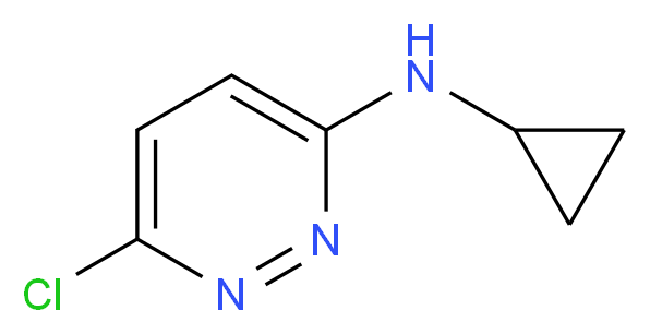 6-chloro-N-cyclopropylpyridazin-3-amine_分子结构_CAS_941294-45-7