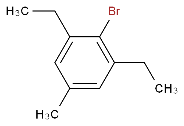 2,6-Diethyl-4-methylbromobenzene_分子结构_CAS_314084-61-2)