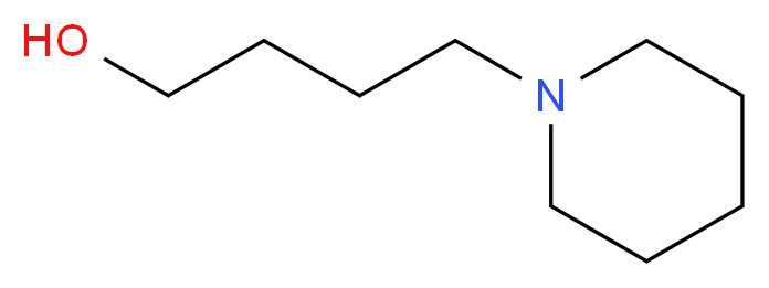 4-(Piperidin-1-yl)butan-1-ol_分子结构_CAS_4672-11-1)