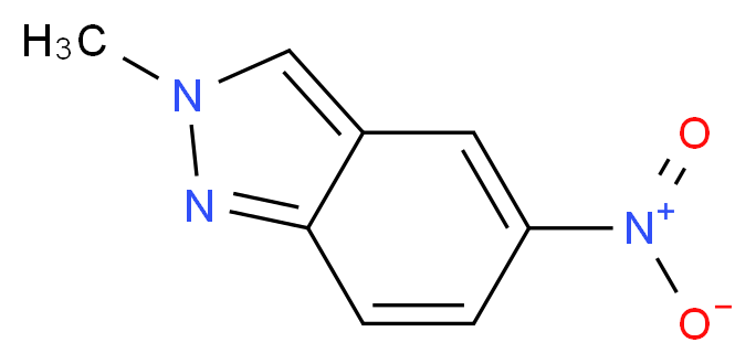 2-methyl-5-nitro-2H-indazole_分子结构_CAS_5228-48-8