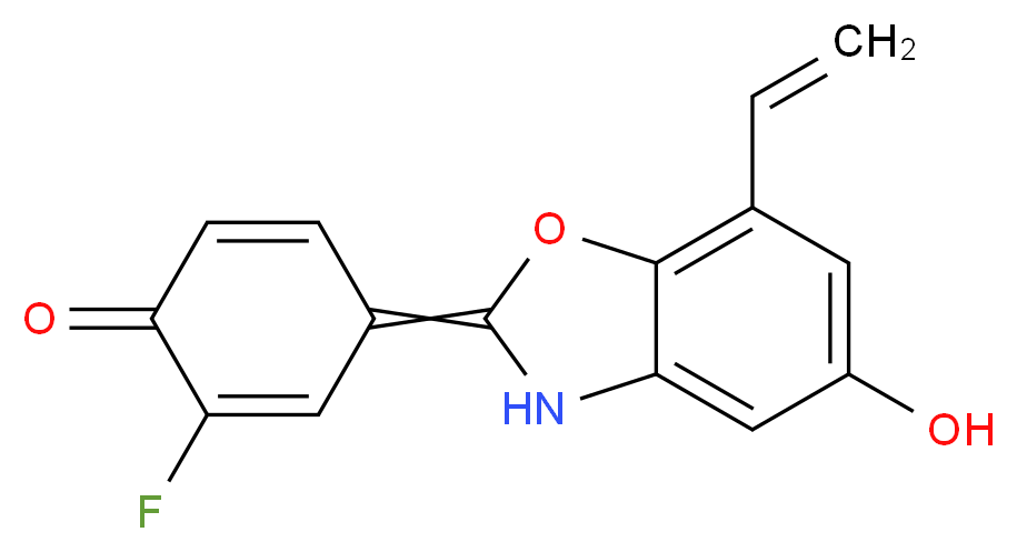 4-(7-ethenyl-5-hydroxy-2,3-dihydro-1,3-benzoxazol-2-ylidene)-2-fluorocyclohexa-2,5-dien-1-one_分子结构_CAS_524684-52-4