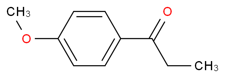 1-(4-methoxyphenyl)propan-1-one_分子结构_CAS_121-97-1