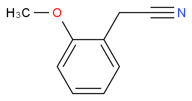 2-Methoxybenzyl cyanide_分子结构_CAS_7035-03-2)