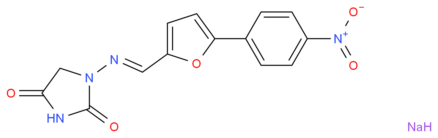 Dantrolene, Sodium Salt Hemiheptahydrate_分子结构_CAS_24868-20-0)