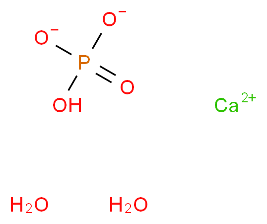 calcium dihydrate hydrogen phosphate_分子结构_CAS_14567-92-1