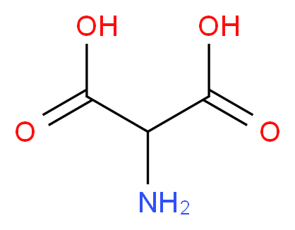 2-aminopropanedioic acid_分子结构_CAS_1068-84-4