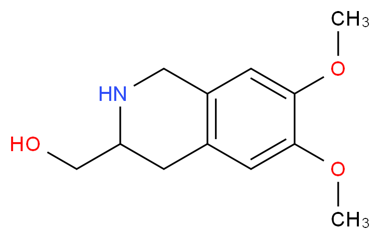 (6,7-DIMETHOXY-1,2,3,4-TETRAHYDRO-ISOQUINOLIN-3-YL)-METHANOL_分子结构_CAS_500765-68-4)