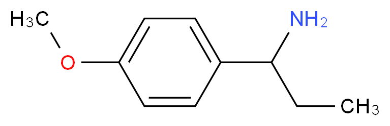 1-(4-methoxyphenyl)propan-1-amine_分子结构_CAS_83948-35-0