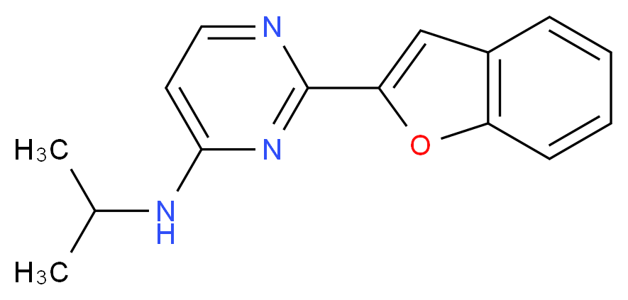 2-(1-benzofuran-2-yl)-N-isopropylpyrimidin-4-amine_分子结构_CAS_)