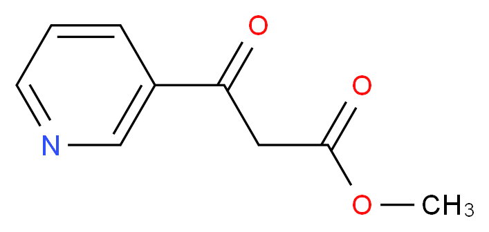methyl 3-oxo-3-(pyridin-3-yl)propanoate_分子结构_CAS_54950-20-8