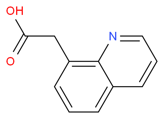 Quinolin-8-yl-acetic acid_分子结构_CAS_152150-04-4)