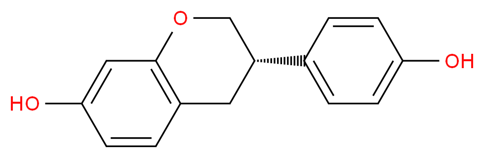 (S)-3-(4-Hydroxyphenyl)chroman-7-ol_分子结构_CAS_531-95-3)