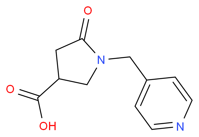 5-Oxo-1-pyridin-4-ylmethyl-pyrrolidine-3-carboxylic acid_分子结构_CAS_)