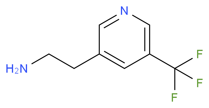 2-[5-(trifluoromethyl)pyridin-3-yl]ethan-1-amine_分子结构_CAS_1000504-75-5