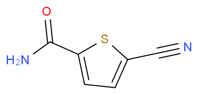 5-cyanothiophene-2-carboxamide_分子结构_CAS_67808-45-1