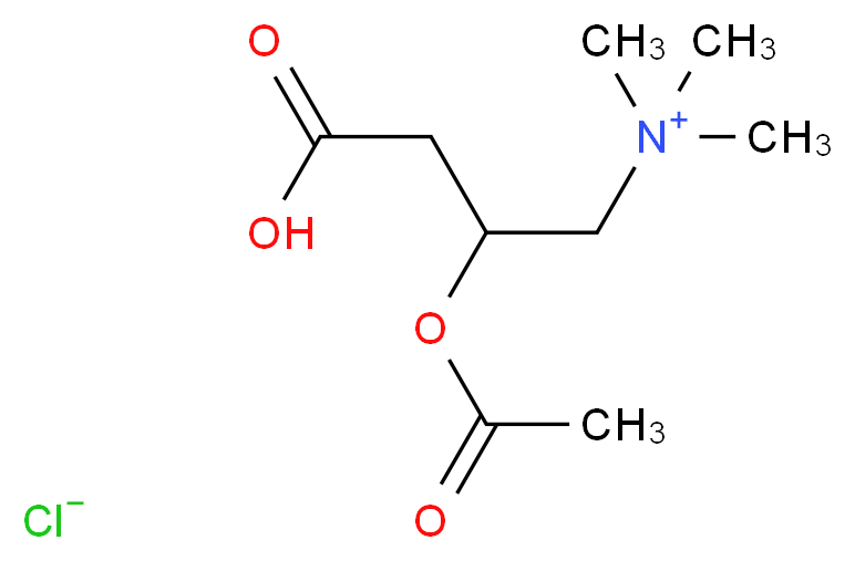 Acetyl-DL-carnitine hydrochloride_分子结构_CAS_2504-11-2)