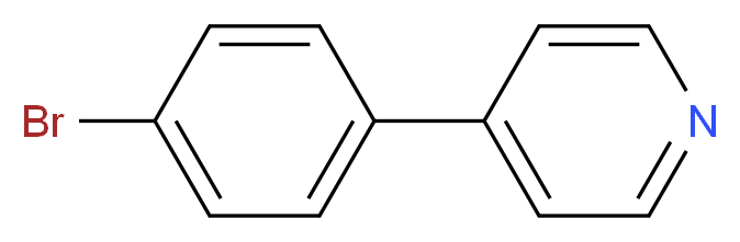 4-(4-bromophenyl)pyridine_分子结构_CAS_39795-60-3