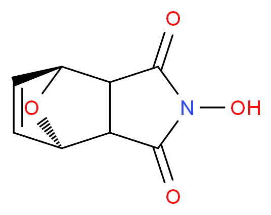 (1R,7S)-4-hydroxy-10-oxa-4-azatricyclo[5.2.1.0<sup>2</sup>,<sup>6</sup>]dec-8-ene-3,5-dione_分子结构_CAS_5596-17-8